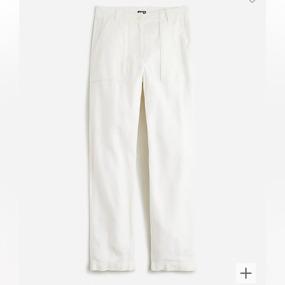 J.Crew Seaside cargo pant in linen-TENCEL™ lyocell blend